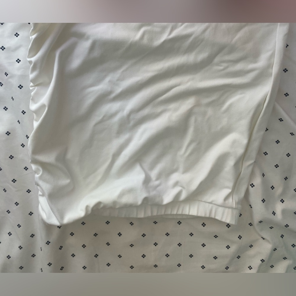 White summer skirt with tie on the side!!